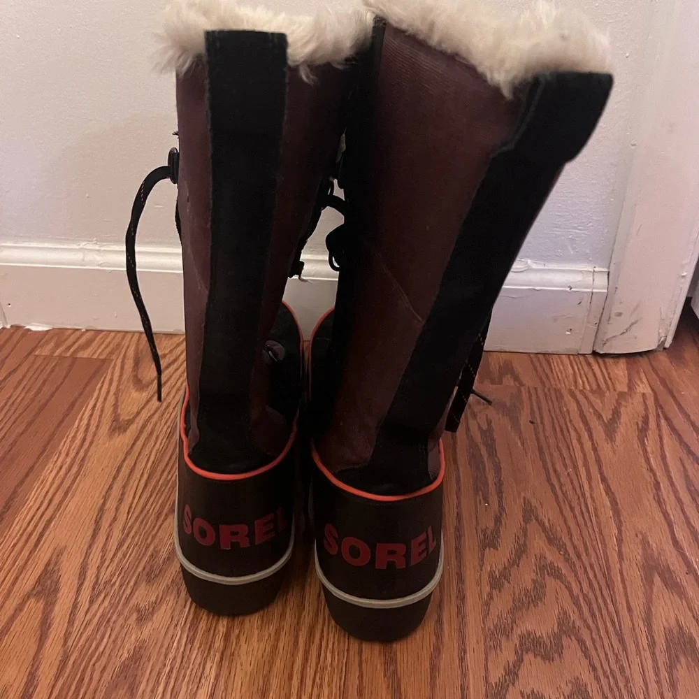 SOREL Women's Tivoli High II, Madder Brown, Lace, Waterproof Leather Boots - Picture 3 of 4